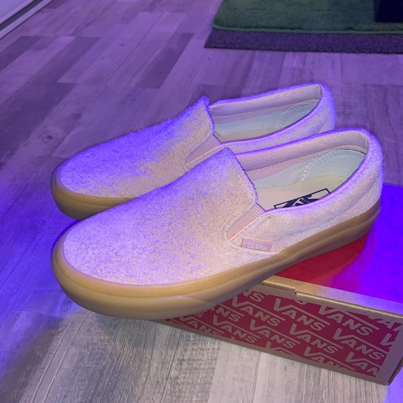 pink fuzzy vans